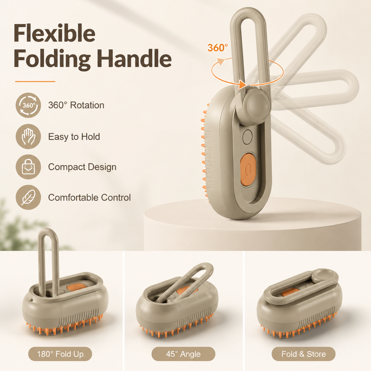 3-in-1 Pet Hair Removal Brush