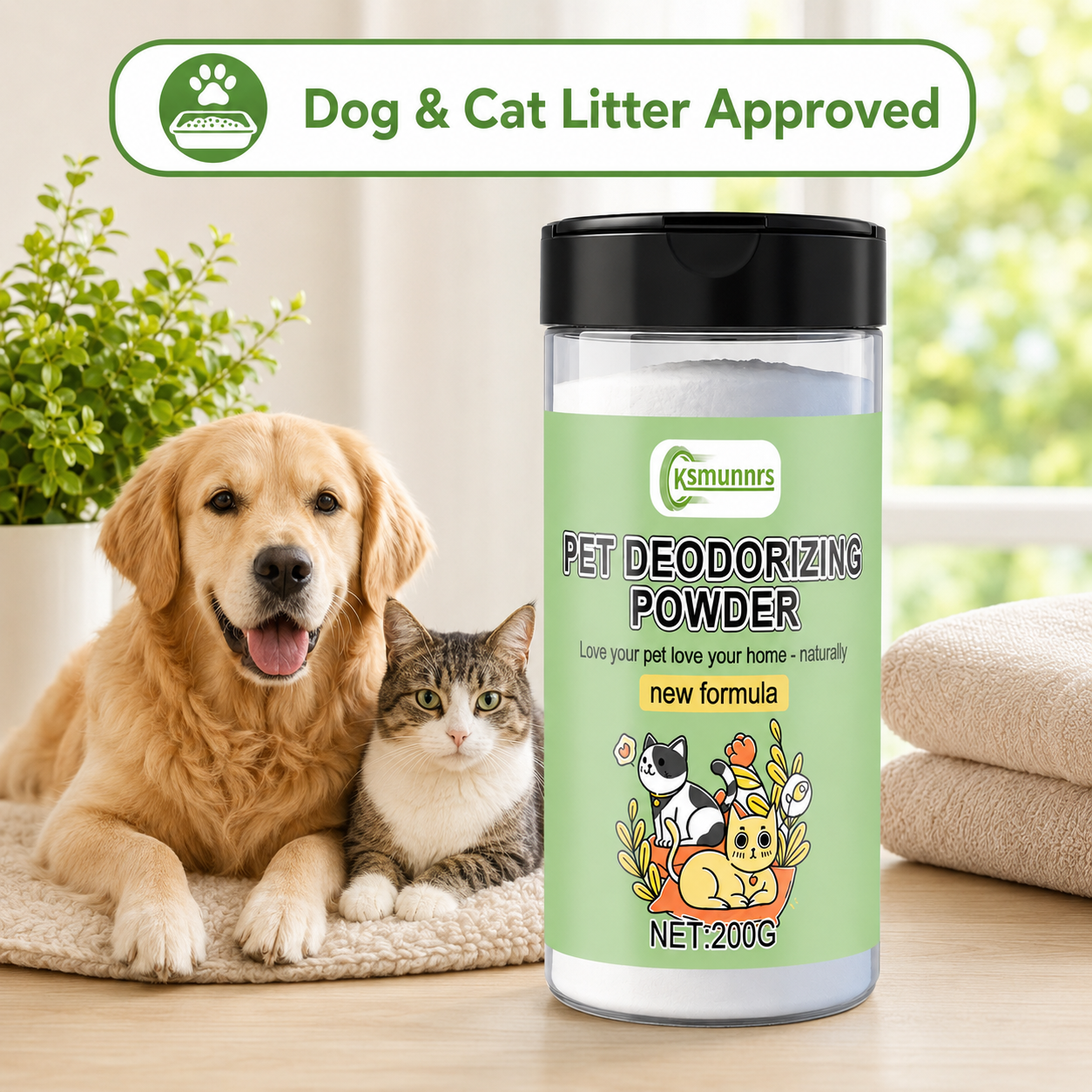 Pet Mat Deodorizer Powder